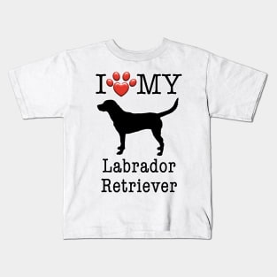 I love my Labrador Retriever - Lab Kids T-Shirt